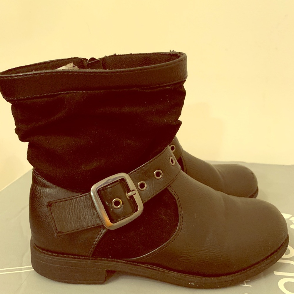 Girls Black Dress Boots